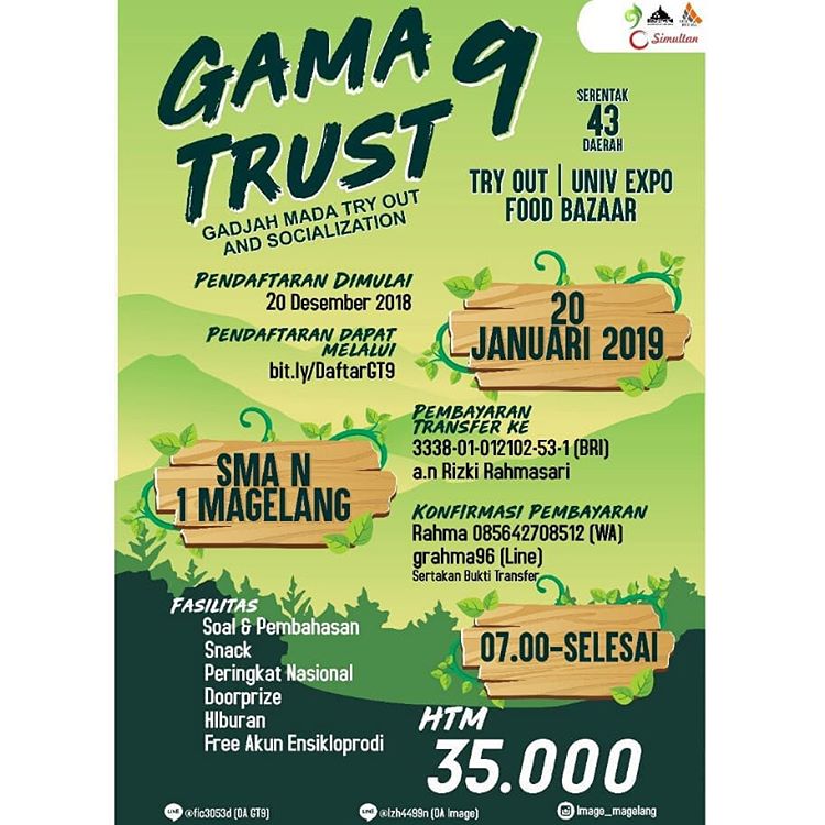 EVENT MAGELANG - GAMATRUST 9 ( GADJAH MADA TRY OUT AND SOCIALIZATION )